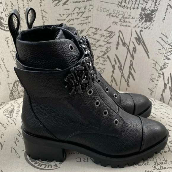 NEW, Karl Lagerfeld Paris, Pippa Lace Up Boot, Black - Picture 8 of 15